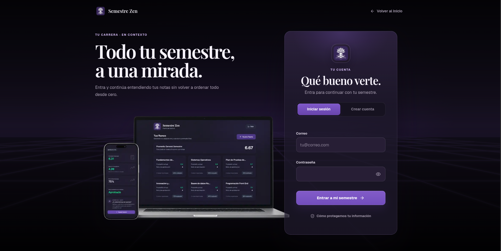 Captura 1 del proyecto Semestre Zen